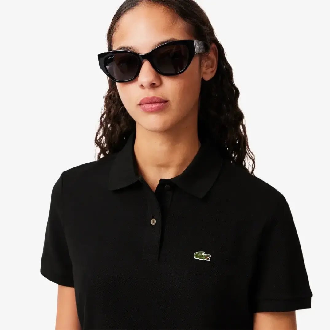 Classic Fit L1212 Kadın Polo Siyah - 3