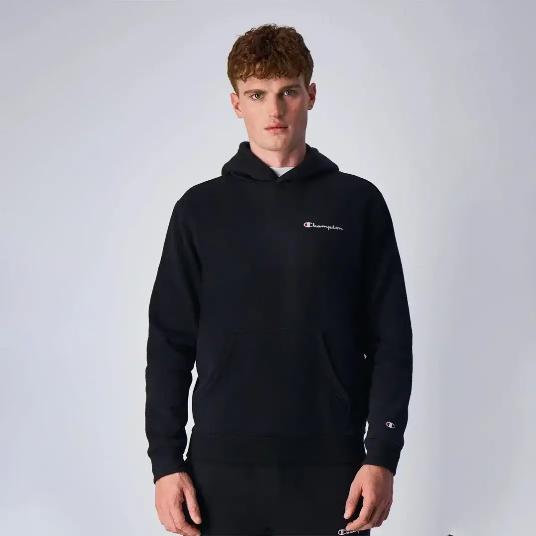 Eco Organic Cotton Hoodie Siyah - 1