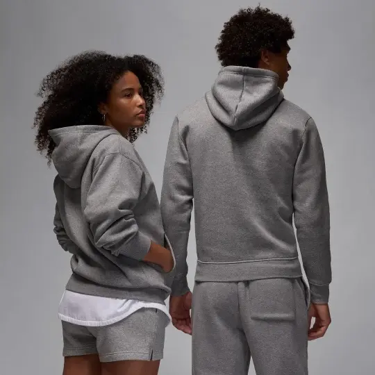 Jordan Brooklyn Fleece Hoodie Gri - 2