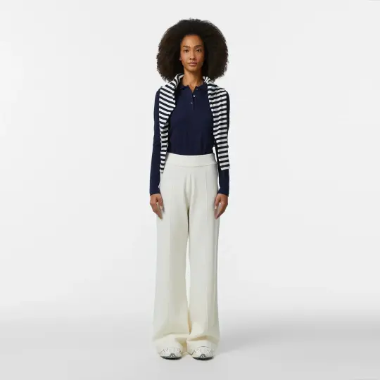 L.12.12 Classic Fit Kadın Uzun Kollu Lacivert Polo - 2