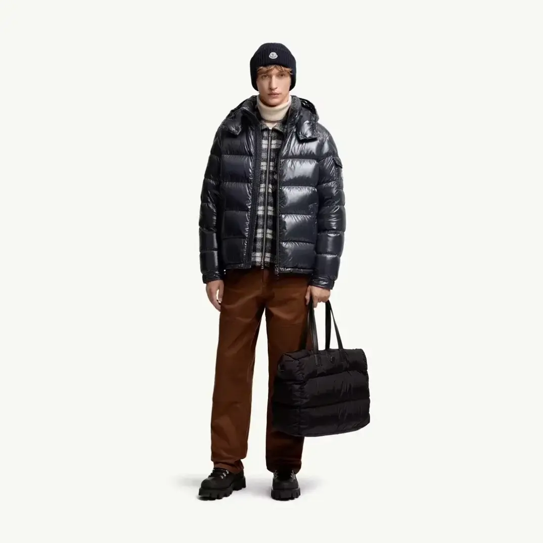 Maya Hooded Short Down Lacivert Mont - 1