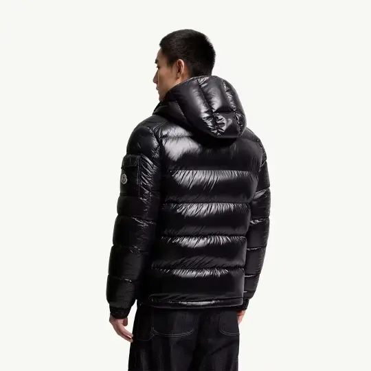 Maya Hooded Short Down Siyah Mont - 3