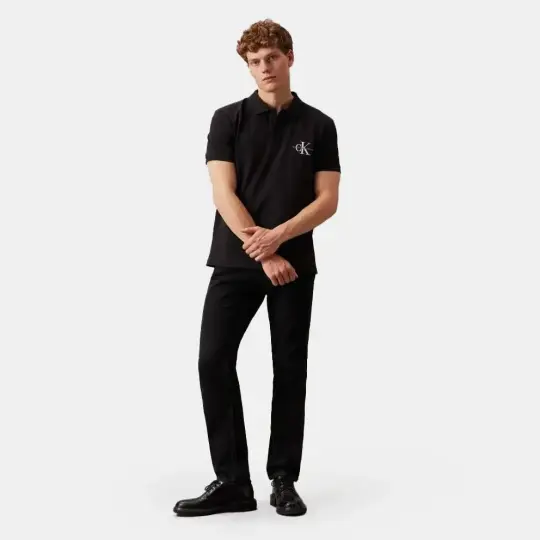 Monologo Polo T-Shirt Siyah - 4