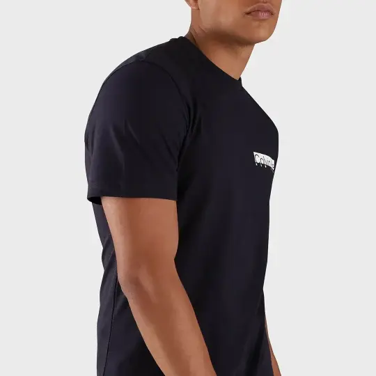 Ny Chest Box Logo T-shirt Siyah - 3