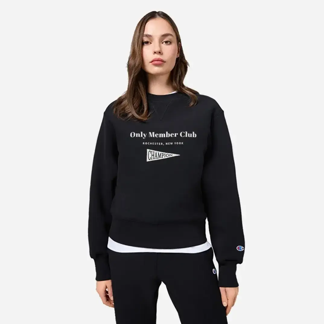 Only Members Club Kadın Sweatshirt Siyah - 2