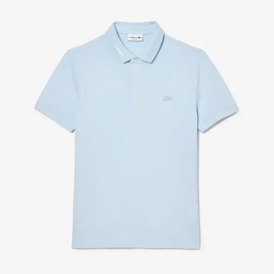 Regular Fit Paris Stretch Piqué Polo T-Shirt Açık Mavi