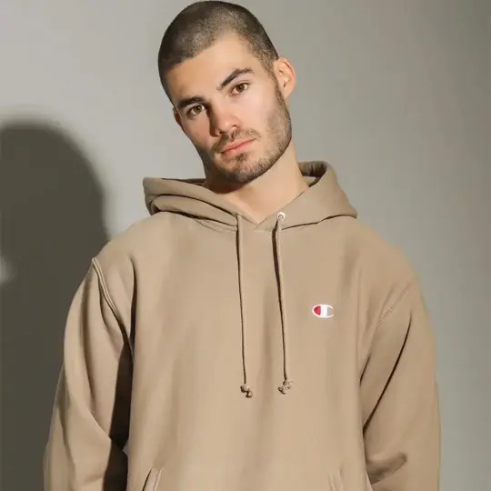 Reverse Weave Hoodie C Logo Kahverengi