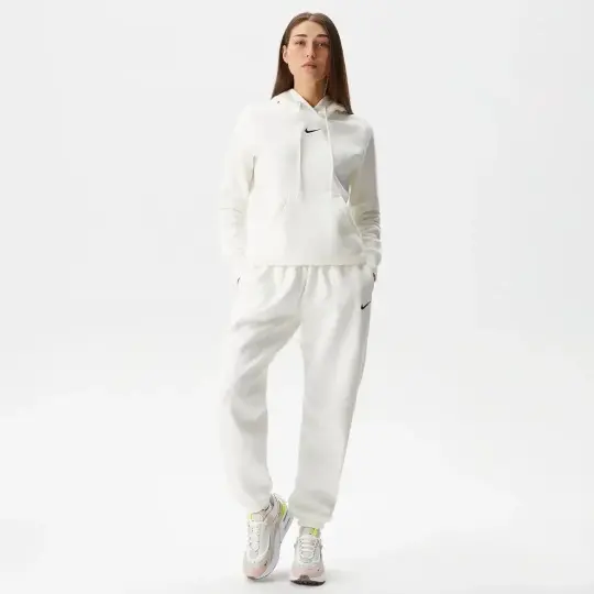 Solo Swoosh Phoenix Fleece Kadın Eşofman Altı Beyaz