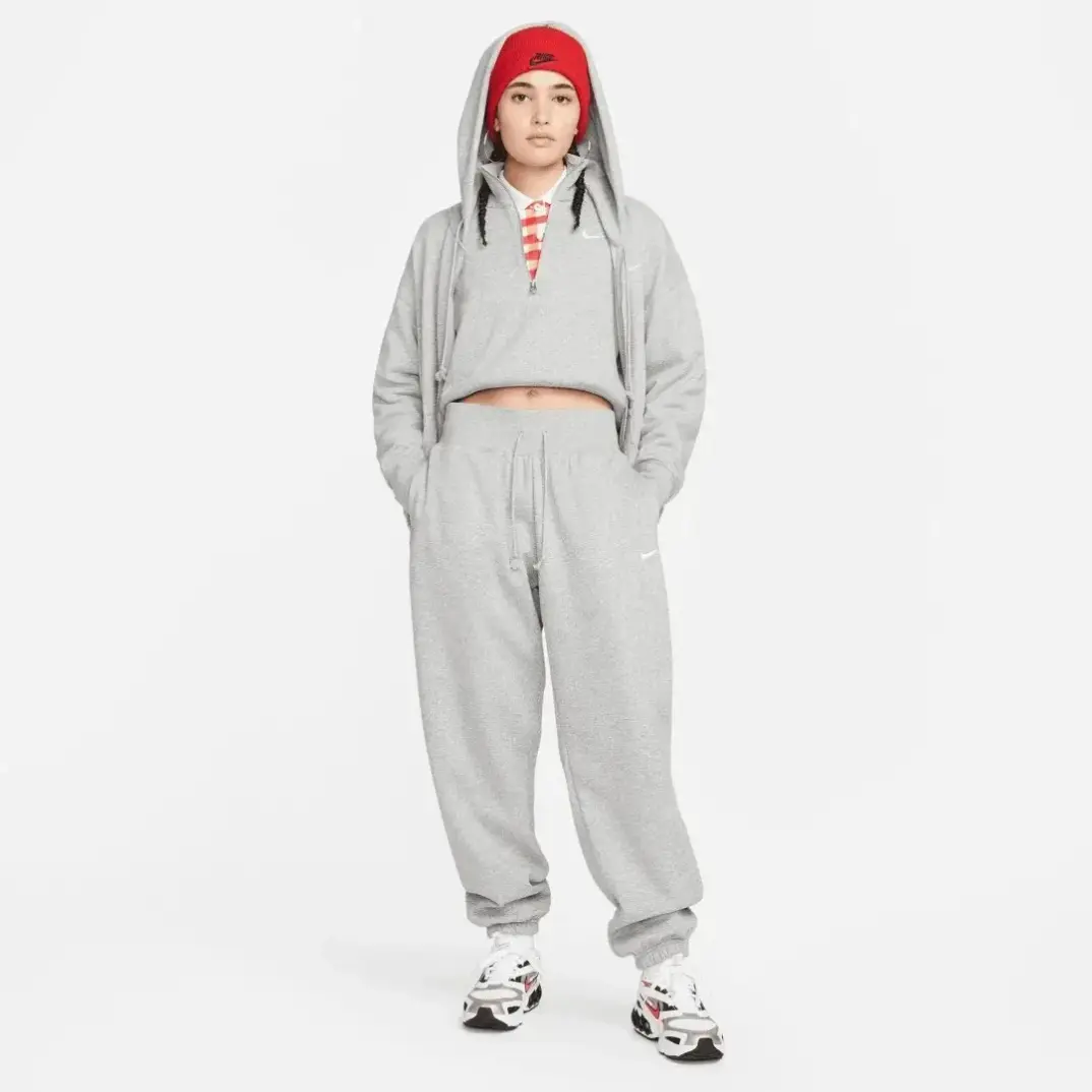 Solo Swoosh Phoenix Fleece Kadın Eşofman Altı Gri - 1