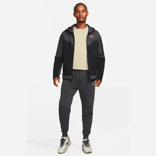 Tech Fleece Joggers Siyah  Antrasit  Gold - 4